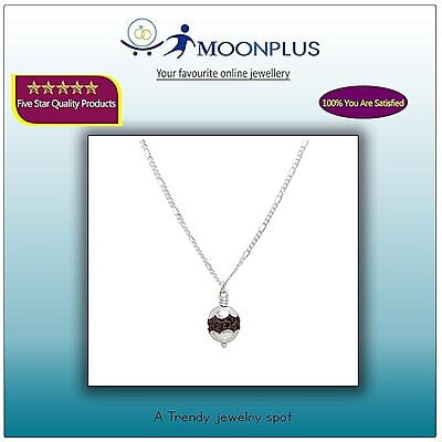 Silver Chain with Rudraksha Pendent