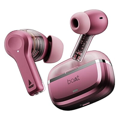 boAt Nirvana Space Truly Wireless in-Ear w/ 360º Spatial Audio, ANC Up to 32dB, 100hrs Playback, 4 Mics with AI-ENx™, Adaptive EQ, in-Ear Detection, DLC Drivers & Fast Pair