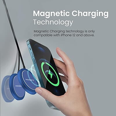 Ambrane Aero-Sync 15 Watt Fast Charging Wireless Pad, Compatible with Wireless Charging Enabled Devices, Smartphones