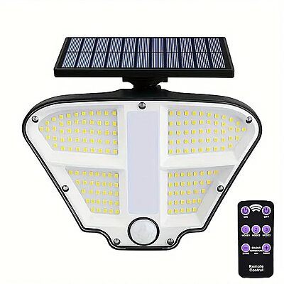 olar Wall Light Outdoor with Motion Sensor, Solar Flood Light with Remote for Home Garden Balcony olar Wall Light Outdoor with Motion Sensor, Solar Flood Light with Remote for Home Garden Balcony