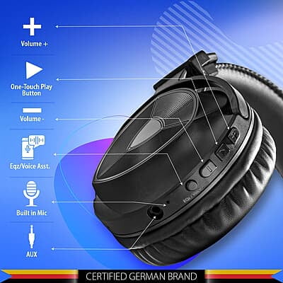 Blaupunkt BH11 Bluetooth Wireless Over Ear Headphone with Mic