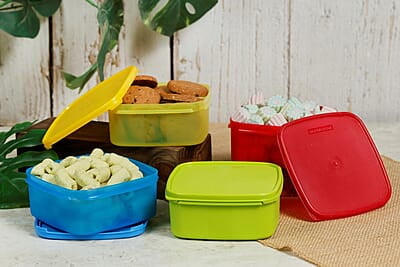 Varmora V Fresh 650 ml Set of 8 FDA Approved BPA-Free Fun Colors  Fresh and Hygienic Food Storage Container