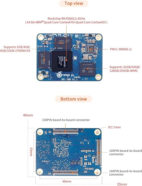 OrangePi CM5 4GB RAM 32GB EMMC OrangePi CM5 4GB RAM 32GB EMMC