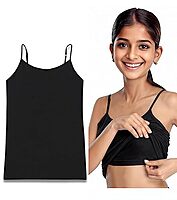 Padded Tank Top For Teens | Flat Padding Covers Nipple Buds | Perfect To Wear Under School Uniform Padded Tank Top For Teens | Flat Padding Covers Nipple Buds | Perfect To Wear Under School Uniform