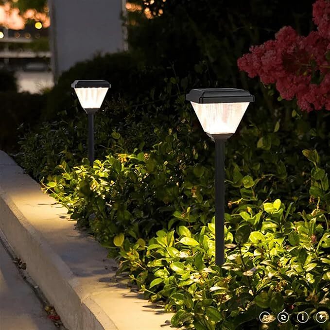 Ruby Big Spike Garden Solar Light Lamp Outdoor Waterproof Torch Lights Ruby Big Spike Garden Solar Light Lamp Outdoor Waterproof Torch Lights