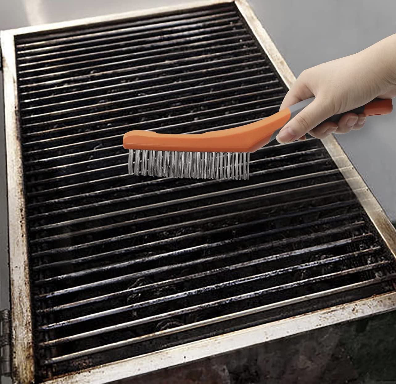 Jon Bhandari Steel Wire Brush With Scraper  JB-B-024