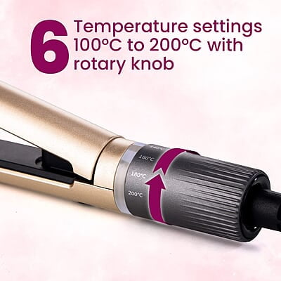 AGARO Hair Straightener, Ceramic Coated Floating Plates, Adjustable Temperature