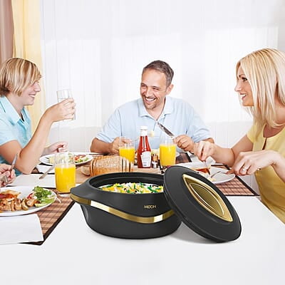 MILTON Pearl 2500 Inner Stainless Steel Casserole, 2.1 litres, Black