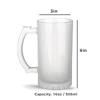 Sublimation Printed Froster Beer Mug With  My Wife Says I am The World's Best Hubby ! Printed Unique Beer Mug
