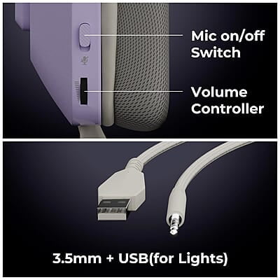 ZEBRONICS Havoc Premium Gaming Over Ear Headphone with Dolby Atmos Subscription, 50mm Neodymium Drivers, Extra Soft Ear Cushion, Suspension Headband,Braided Cable