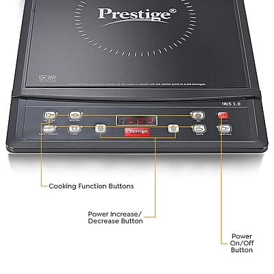 Prestige IRIS ECO 1200 W Induction Cooktop with Automatic Voltage Regulator