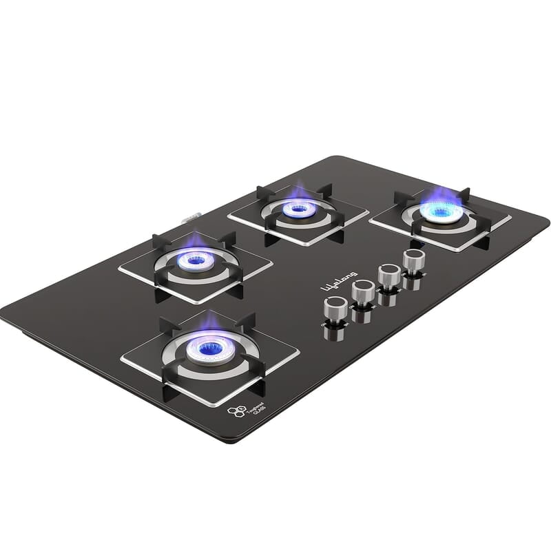 Lifelong LLHT914 Sigma Plus Auto Ignition Counter-Top Hob Top High Efficiency 4 Burner Sleek Design