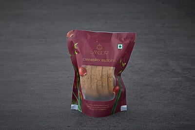 SMOOR Premium Cranberry Biscotti Crunchy & Sweet Gourmet Cookie Biscuits 3x50gm(Pack of 3) (Cranberry)