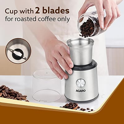 AGARO Regency Electric Coffee Grinder, 85 Grams, Coffee Grinder Machine, Espresso Grinder