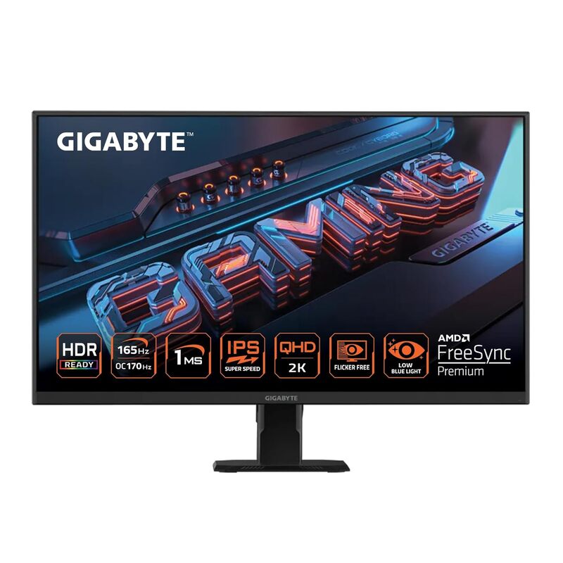 GIGABYTE 27" QHD SS IPS Gaming Monitor, 165Hz, 1ms, FreeSync Premium,GS27Q GIGABYTE 27" QHD SS IPS Gaming Monitor, 165Hz, 1ms, FreeSync Premium,GS27Q