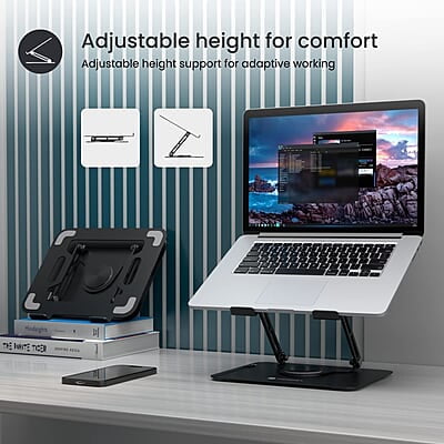 Portronics My Buddy K9 - Portable Laptop Stand - Adjustable elevation levels Portronics My Buddy K9 - Portable Laptop Stand - Adjustable elevation levels