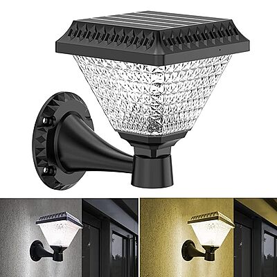 Wall Ruby Solar Light . Garden Solar Light  Waterproof Wall Lamp