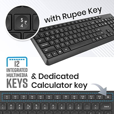 Zebronics Companion 200 Wireless Keyboard and Mouse