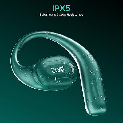 boAt Newly Launched Airdopes Progear Open Ear Ear Buds W/Air Conduction Technology, 4 Mics W/Ai-Enx, 100Hrs Playback, 15Mm Drivers, Secure Fit,Beast Mode W/ 40Ms Latency,ASAP Charge