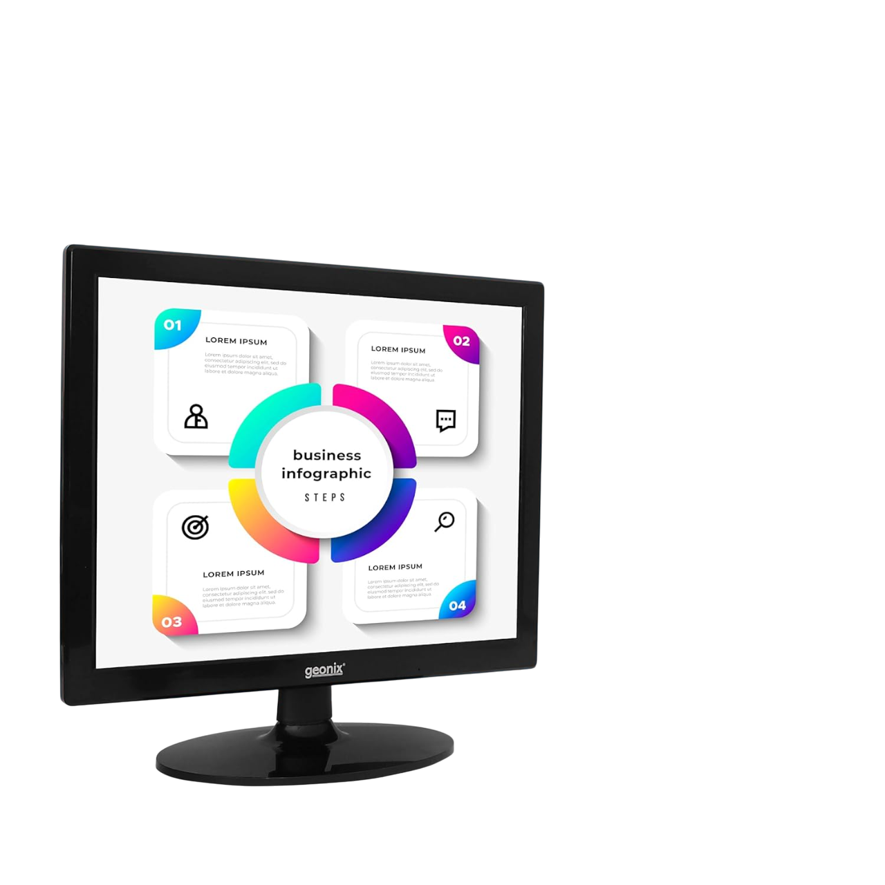 ​Geonix 15.1-Inch LED PC Monitor, VGA & HDMI Inputs-‎GXTF-WVHDF151