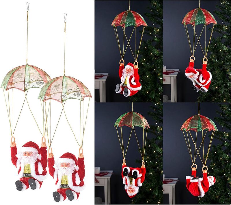 Electric Parachute Flip Rotating Musical light Santa Electric Parachute Flip Rotating Musical light Santa