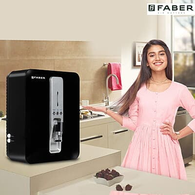 Faber Neutron Plus RO+ UV + UF + Copper Guard with pH Enhancer, 10lts, 9 Stage Purification. Suitable Upto 2500 TDS