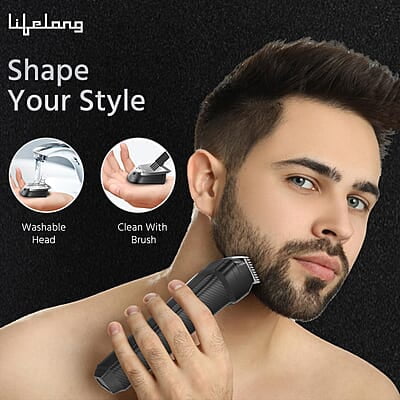 Lifelong Grooming Kit for Men, 13-in-1 Trimmer for Men All in One 90 Mins Runtime, Rechargeable