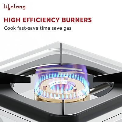 Lifelong Automatic Ignition 1 Burner Stainless Steel Gas Stove Doorstep Service