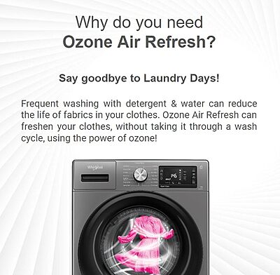 Whirlpool 8 Kg Ozone Technology Inverter Fully Automatic Front Load Washing Machine