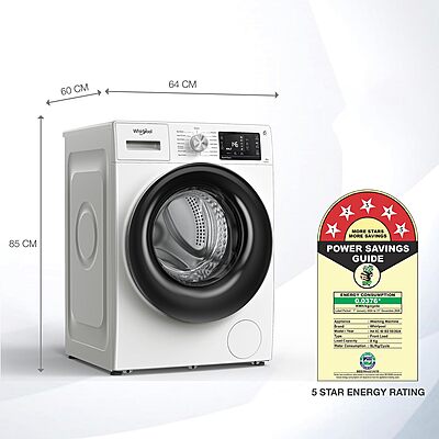 Whirlpool 8 Kg 5 Star Inverter Front Load Fully Automatic Washing Machine Whirlpool 8 Kg 5 Star Inverter Front Load Fully Automatic Washing Machine