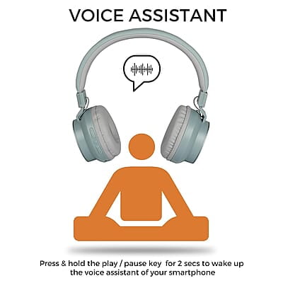 Zebronics-Bang over the ear headphones with Foldable Design and Bluetooth v5.0 headphones, Providing up to 20h* Playback