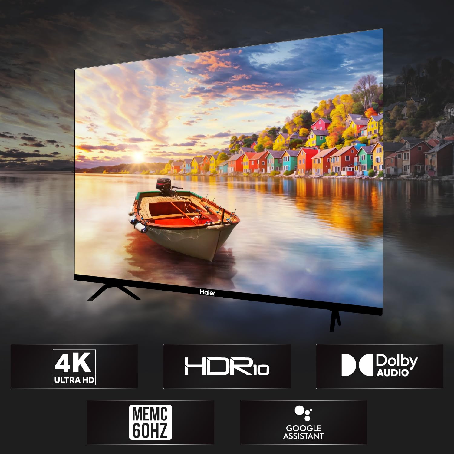 Haier 140 cm (55 inches) 4K Ultra HD Smart LED Google TV L55FG