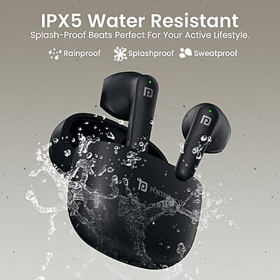 Portronics Harmonics Twins S18 in Ear TWS Earbuds with 30H Playtime, in Built HD Mic