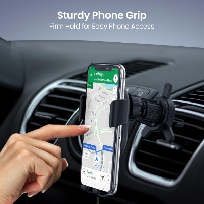 Portronics Charge Clamp 4 Wireless Car Charger with 15 Watts Fast Charging, AC Vent Mount, 360° Rotation, Strong Grip, Free Type-C Cable, Qi Charger for iPhone & Android Smartphones(Black) Portronics Charge Clamp 4 Wireless Car Charger with 15 Watts Fast Charging, AC Vent Mount, 360° Rotation, Strong Grip, Free Type-C Cable, Qi Charger for iPhone & Android Smartphones(Black)