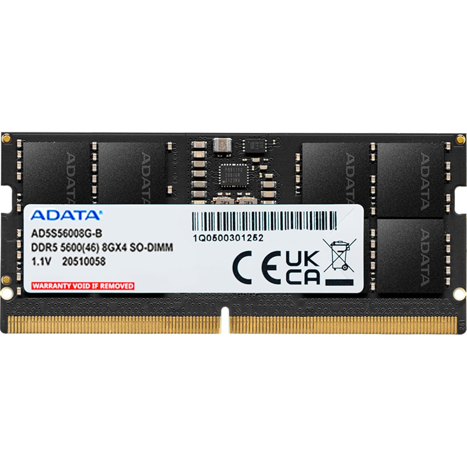 ADATA Premier (SO-DIMM) DDR5 Laptop Memory, Single RAM Module, Supports Intel & AMD Latest CPU, Intel XMP & AMD Expo, Built in PMIC, On Die ECC, Low Voltage, More Bandwidth-Without Heat Sink ADATA Premier (SO-DIMM) DDR5 Laptop Memory, Single RAM Module, Supports Intel & AMD Latest CPU, Intel XMP & AMD Expo, Built in PMIC, On Die ECC, Low Voltage, More Bandwidth-Without Heat Sink
