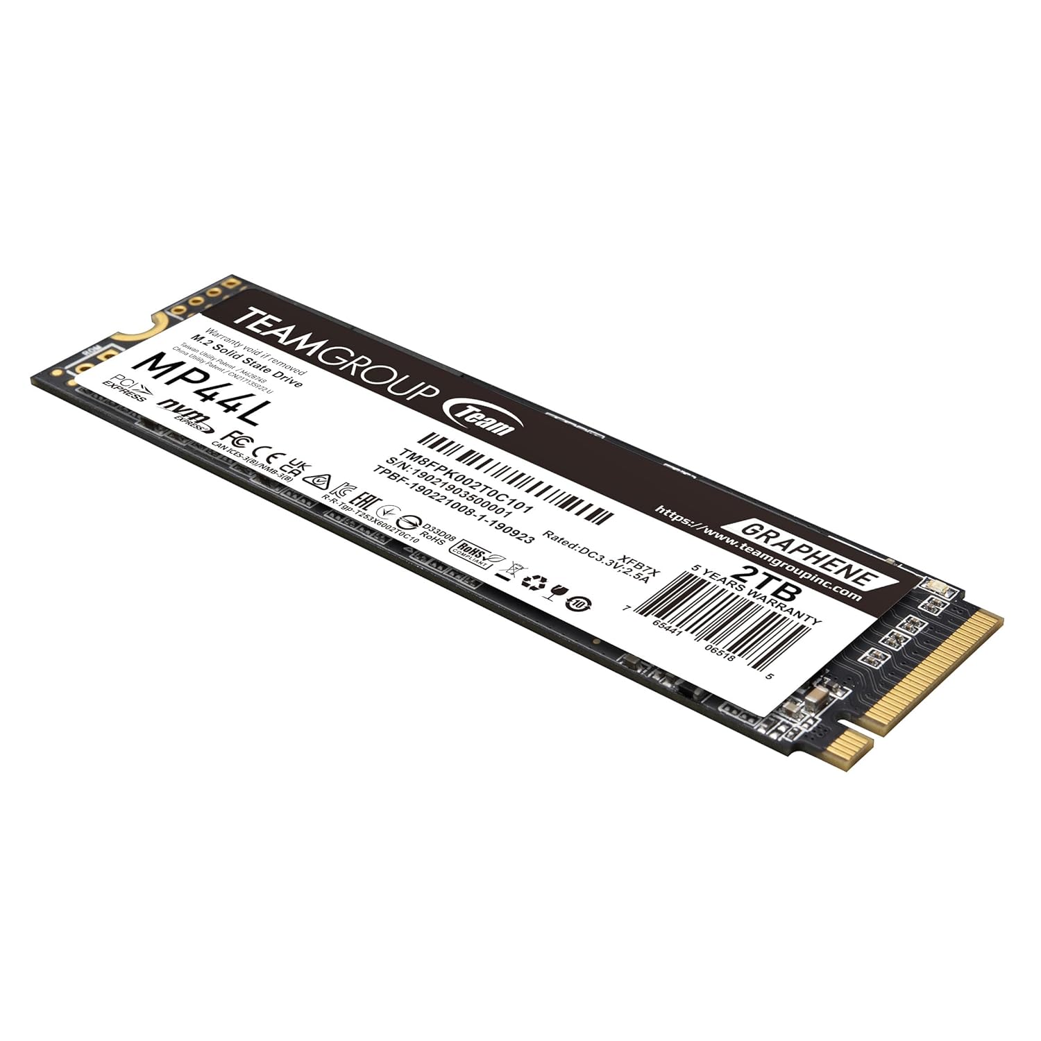TeamGroup MP44L SLC Cache NVMe 1.4 PCIe Gen 4x4 M.2 2280 Laptop&Desktop SSD TeamGroup MP44L SLC Cache NVMe 1.4 PCIe Gen 4x4 M.2 2280 Laptop&Desktop SSD