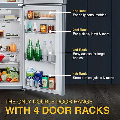 Whirlpool 235L 3 Star Pro Inverter Frost Free Double Door Refrigerator