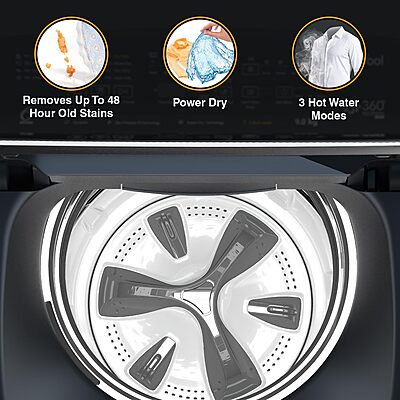 Whirlpool 9 Kg 5 Star Bloomwash Pro Fully-Automatic Top Loading Washing Machine - Built In Heater