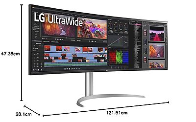 LG , 49" UltraWide Dual QHD Nano IPS Curved Monitor, 32:9, 144Hz,49WQ95C-W LG , 49" UltraWide Dual QHD Nano IPS Curved Monitor, 32:9, 144Hz,49WQ95C-W