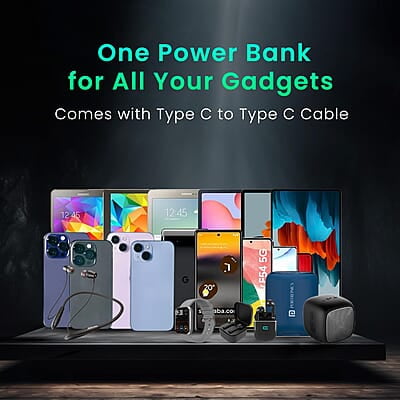 Portronics Luxcell MagClick 10k 10000 mAh 15W Magnetic Wireless Fast Charging Power Bank Premium Finish, 22.5 Wired Output