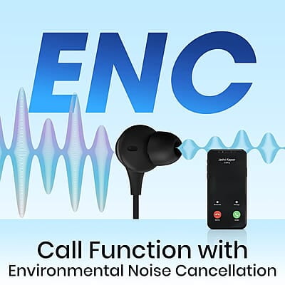 ZEBRONICS Yoga N3 with 46 Hours Backup,Bluetooth V5.2 Wireless Neckband,Enc Calling,Gaming Mode (Upto 50Ms),Voice Assistant,Dual Pairing,Splash Proof&Type C in-ear