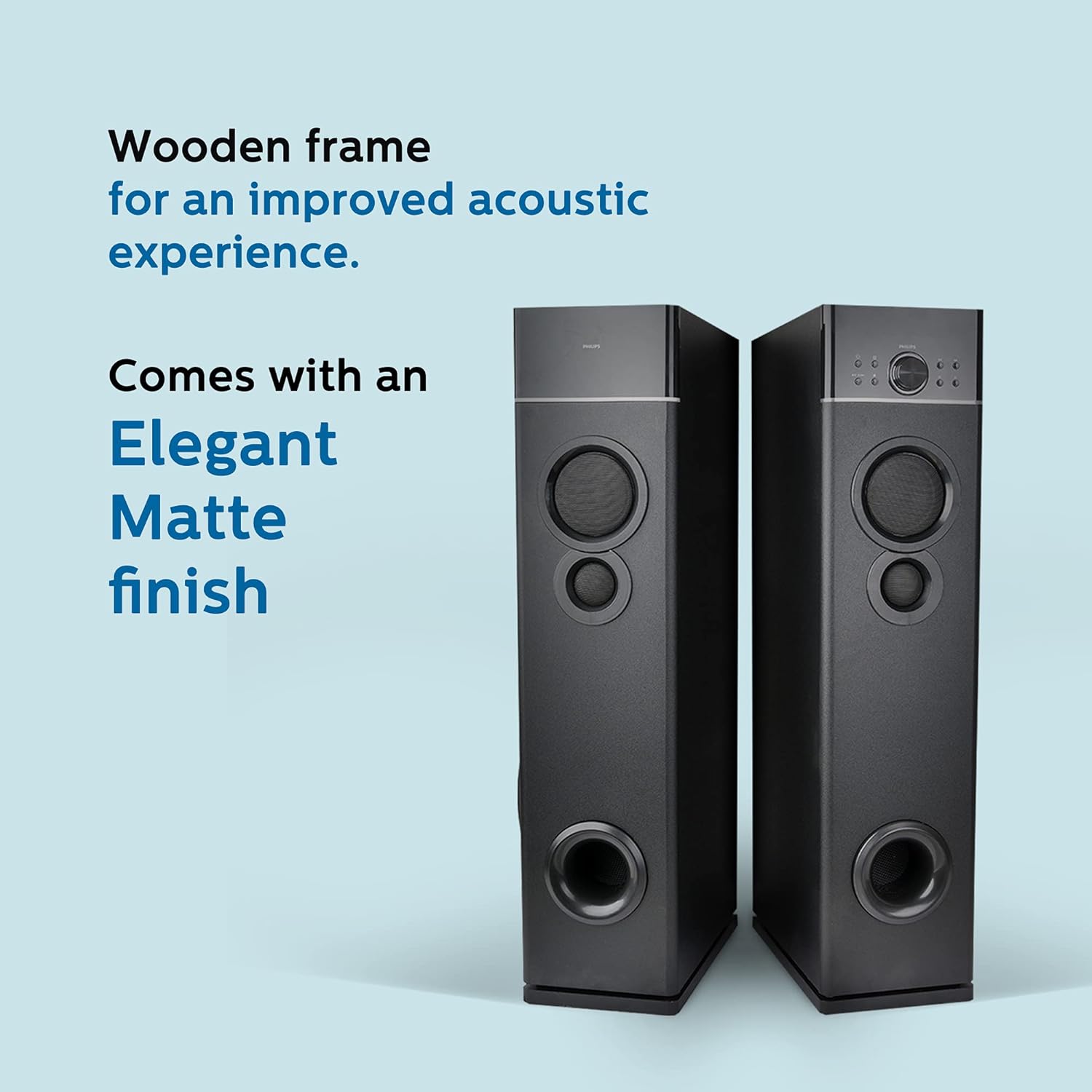 Philips 2.0 Channel 120W Bluetooth Tower Speaker (SPA9120B/94) – Black Philips 2.0 Channel 120W Bluetooth Tower Speaker (SPA9120B/94) – Black