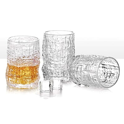Treo by Milton Icy On The Rocks Glass Tumbler,6 Pc Set,270 ml Each,Transparent