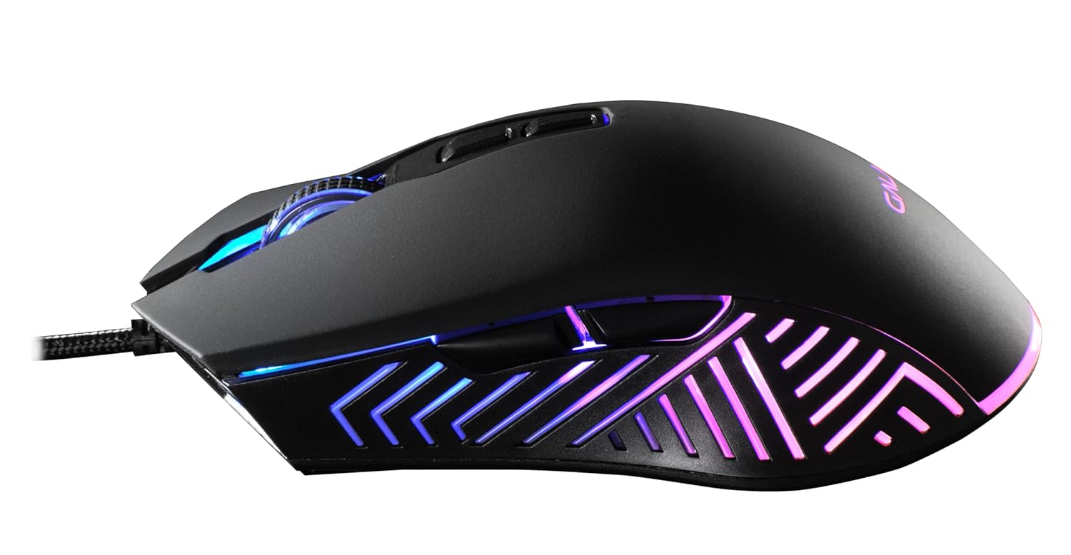 GALAX Slider-03 USB Wired Gaming Mouse | 7 Programmable Buttons | Customizable RGB Lights | Ergonomic Design | 7200 DPI Gaming Grade Sensor | 1.5m Braided Cable | 16.8mn Color, Light Weight - Black GALAX Slider-03 USB Wired Gaming Mouse | 7 Programmable Buttons | Customizable RGB Lights | Ergonomic Design | 7200 DPI Gaming Grade Sensor | 1.5m Braided Cable | 16.8mn Color, Light Weight - Black
