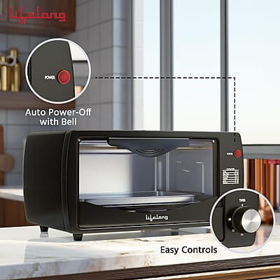 Lifelong OTG 9 Litre - Electric Oven Toaster Griller for Kitchen, Contant Temp - 1100W