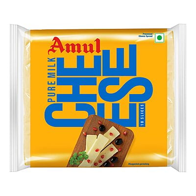 Amul Cheese Slices, 200 g - Pouch