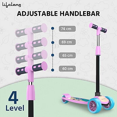 Lifelong LLKS03 Foldable Kick Skating Cycle Skate Scooter for Kids(Max User Weight: 50Kg)