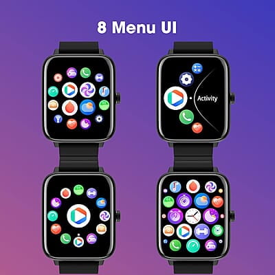 Zebronics DRIP Smart Watch with Bluetooth Calling, 4.3cm (1.69"), 10 built-in & 100+ Watch Faces, 100+ Sport Modes, 4 built-in Games, Voice Assistant, 8 Menu UI, Fitness Health & Sleep Tracker