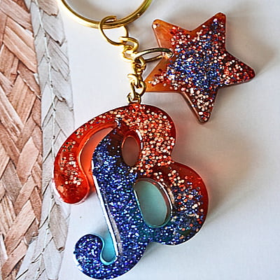 'B' LOVE LETTER KEYCHAIN (LKI00003)