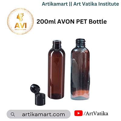 200ML AVON PET BOTTLE AMBER - 24MM NECK 200ML AVON PET BOTTLE AMBER - 24MM NECK